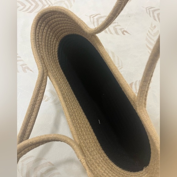 Two-Tone Tan and Black Women's Tote Bag - Picture 5 of 5